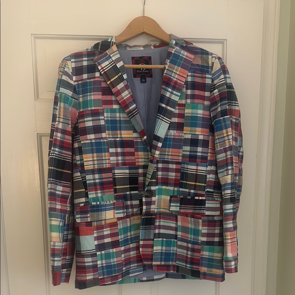 Brooks Brothers Colorful Plaid Sport Coat
